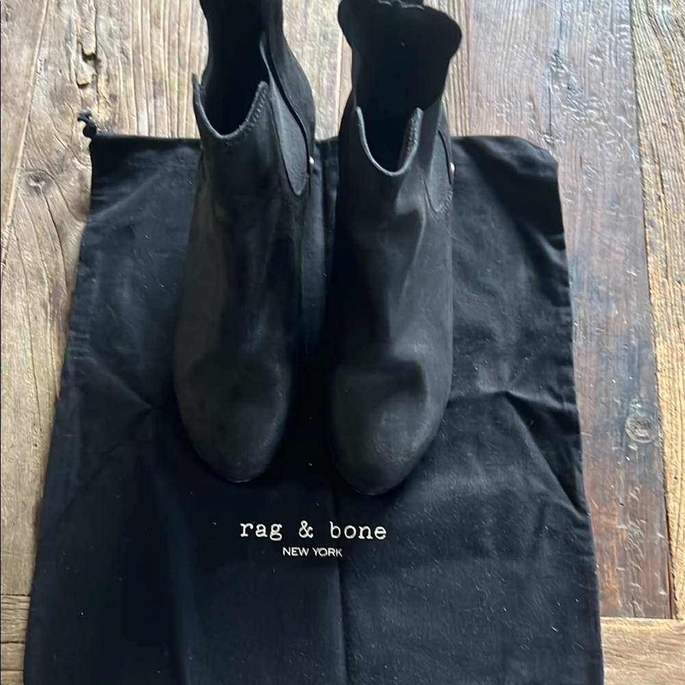 Rag & Bone Black Ankle Boots